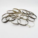 Selection of Christening bangles Silver HM 107.5g