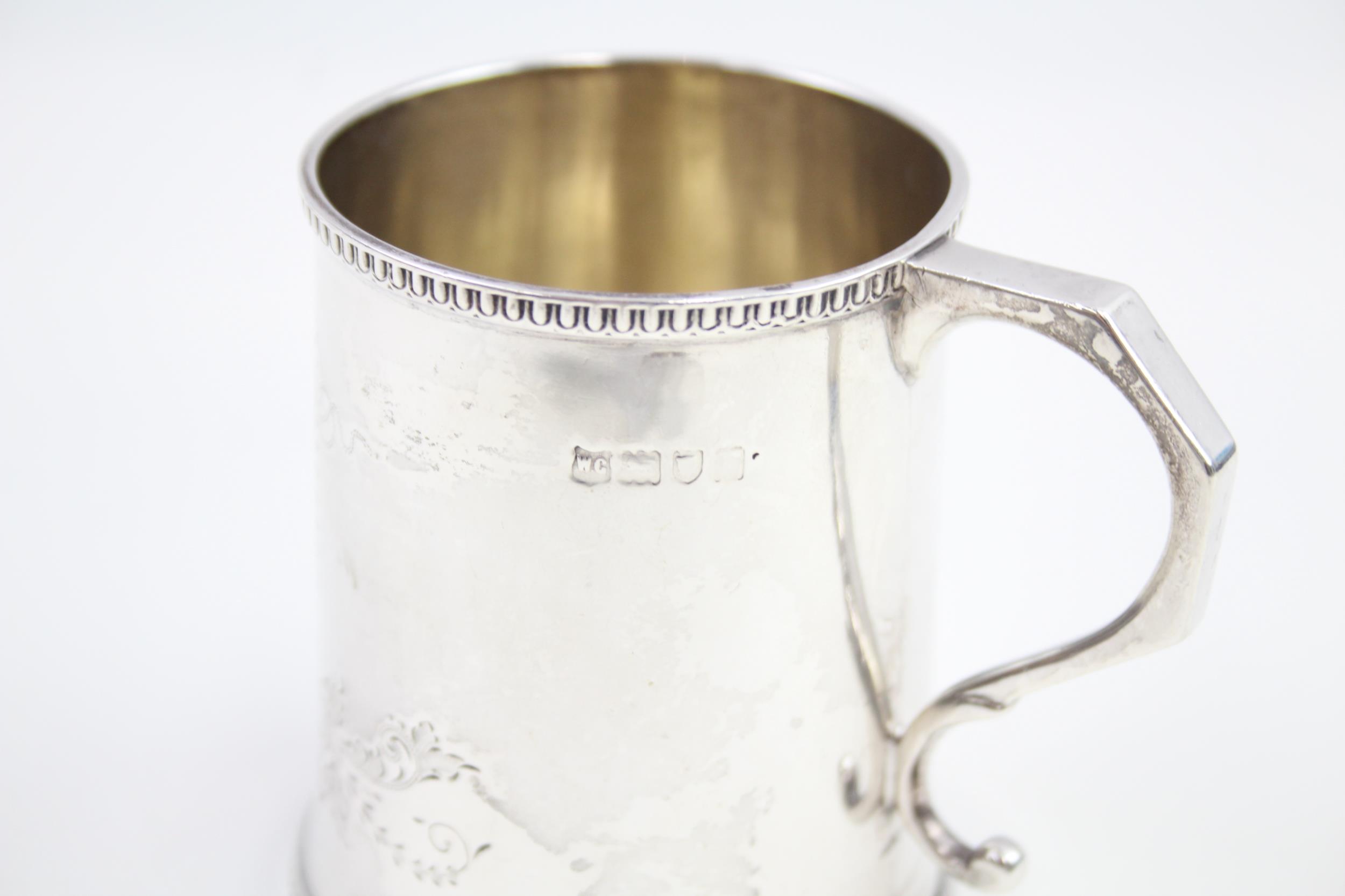 Antique Hallmarked 1912 London Sterling Silver Christening Cup (105g) // w/ Vacant Cartouche Maker - - Image 4 of 6