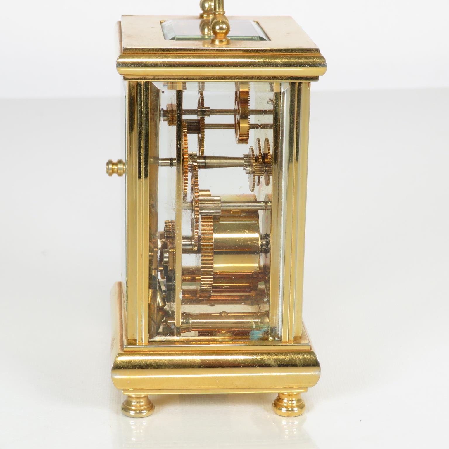 Mid sized carriage clock by John Morley made in England clock runs 120mm x 80mm // - Image 5 of 7