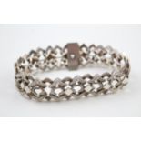 Silver modernist design bracelet (45g)