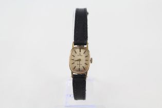 OMEGA GENEVE Ladies Gold Tone WRISTWATCH Hand-wind WORKING // OMEGA GENEVE Ladies Gold Tone