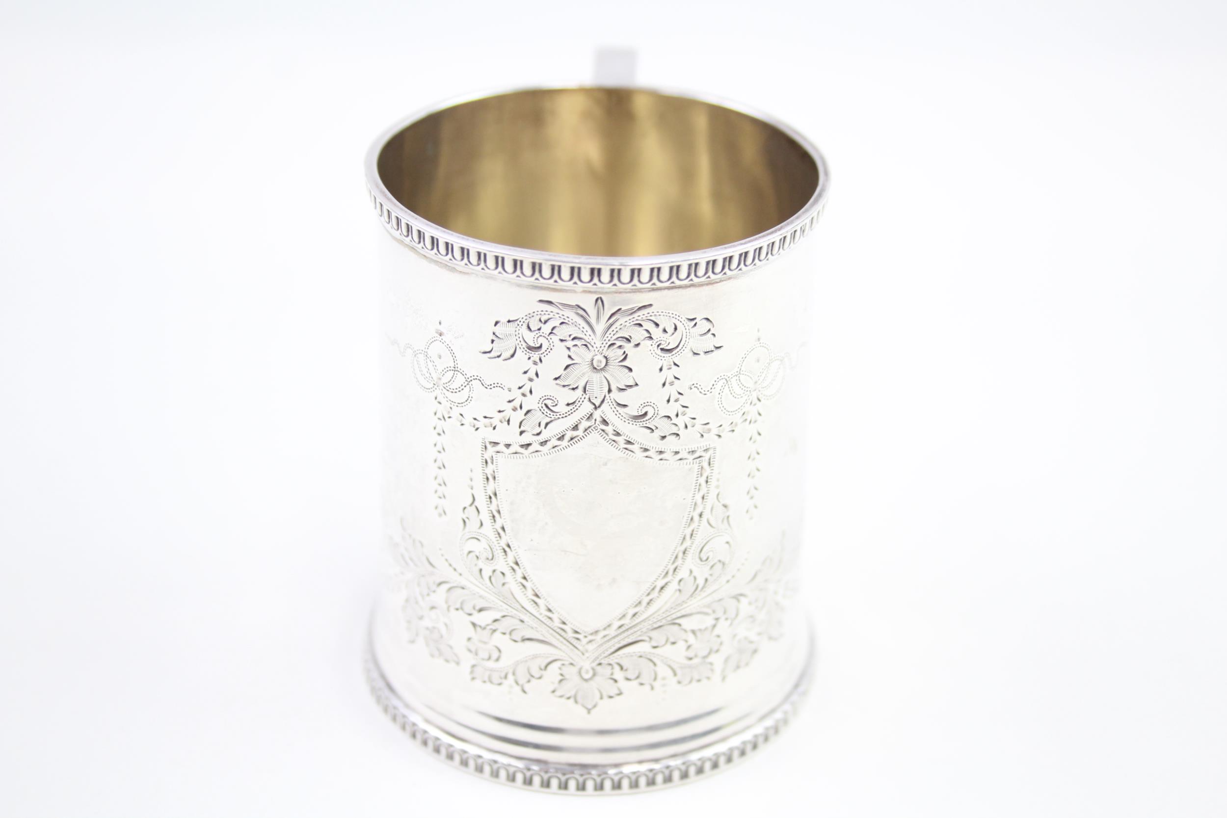 Antique Hallmarked 1912 London Sterling Silver Christening Cup (105g) // w/ Vacant Cartouche Maker -
