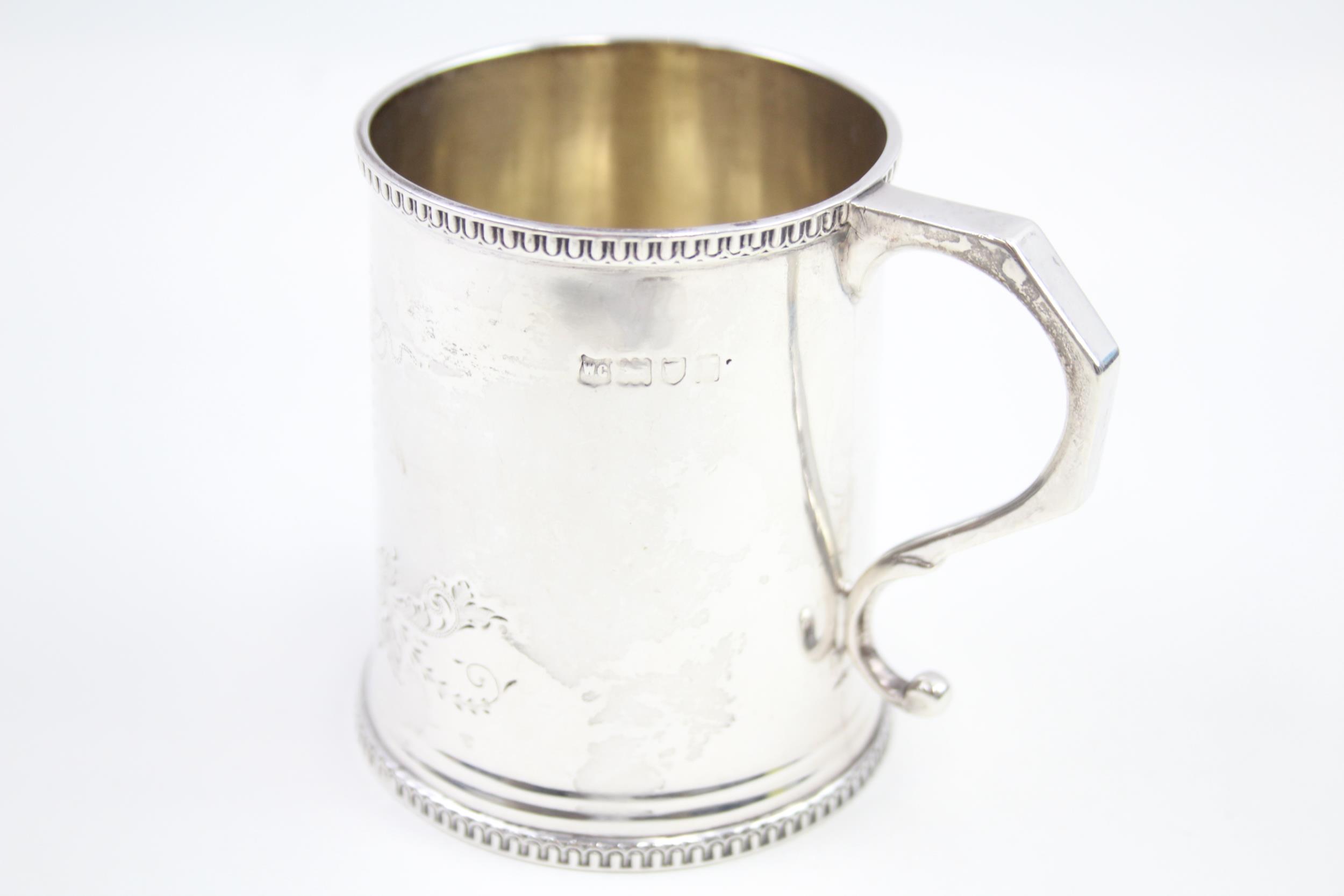 Antique Hallmarked 1912 London Sterling Silver Christening Cup (105g) // w/ Vacant Cartouche Maker - - Image 5 of 6