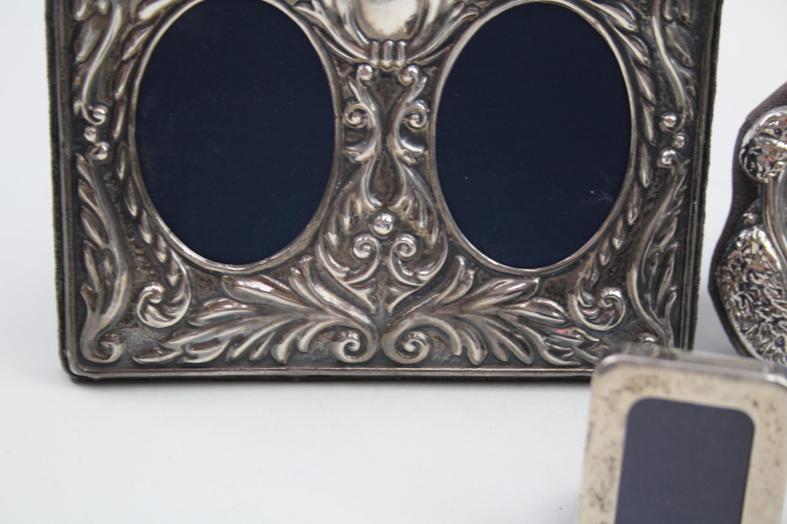 5 x Vintage Hallmarked .925 Sterling Silver Photograph Frames (323g) // In vintage condition Signs - Image 3 of 7