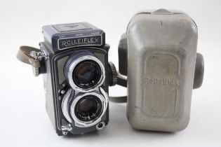 Rolleiflex 4x4 Gray Baby TWIN LENS CAMERA w/ Schneider-Kreuznach Xenar Lens // Rolleiflex 4x4 Gray