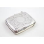 Antique Hallmarked 1921 Birmingham Sterling Silver Vesta / Match Case (30g) // Maker - John Rose