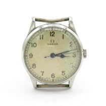 Omega gent's vintage Military style wristwatch head handwind for SPARES OR REPAIRS parts/restoration