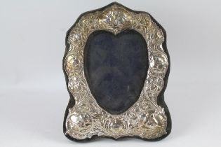 Vintage 1985 London Sterling Silver Cherub Medium Photograph Frame (278g) // Maker -