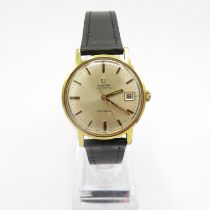 Omega Geneve gent's vintage gold plated wristwatch automatic working Omega cal. 565 24jewels