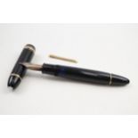 MONTBLANC Meisterstuck No.149 Black Fountain Pen w/ 14ct Gold Nib WRITING // Dip Tested & WRITING In