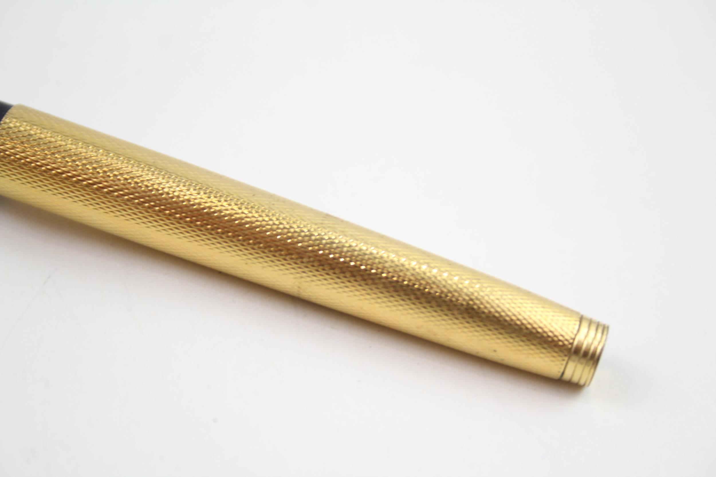 Vintage PARKER 75 Gold Plate Fountain Pen w/ 14ct Gold Nib WRITING // Dip Tested & WRITING In - Image 3 of 6