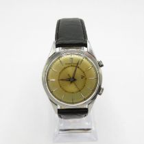 Jaeger le Coultre large gent's wristwatch 36mm dial with hand wind movement Brevert movement 76929