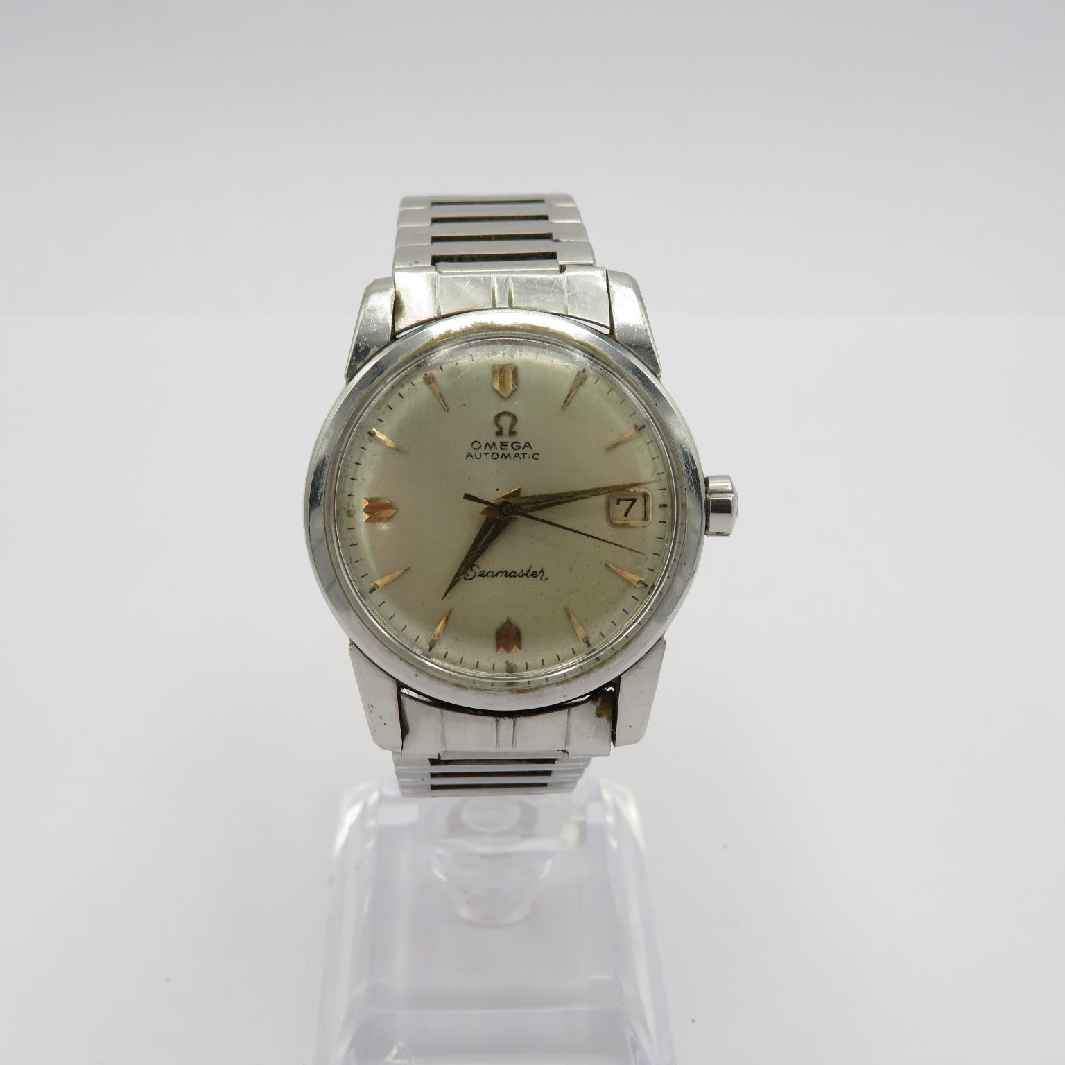 Omega Seamaster Gents vintage stainless stell wristwatch automatic working Omega calibre 503 20