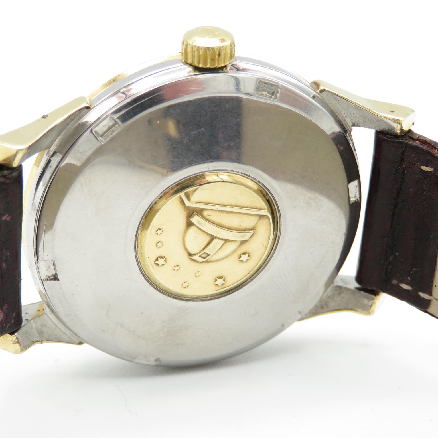 Omega Constellation Pie pan dial. Gents gold capped case. Automatic. Working. Silvered pie pan dial. - Image 8 of 8