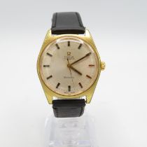 Omega Geneve Gents Vintage gold plated wristwatch. Automatic. Working. Screwdown caseback. Omega Cal