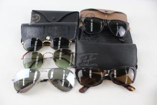 Rayban Sunglasses Glasses Inc Cases x 5 - In previously owned condition Signs of use & wear Please