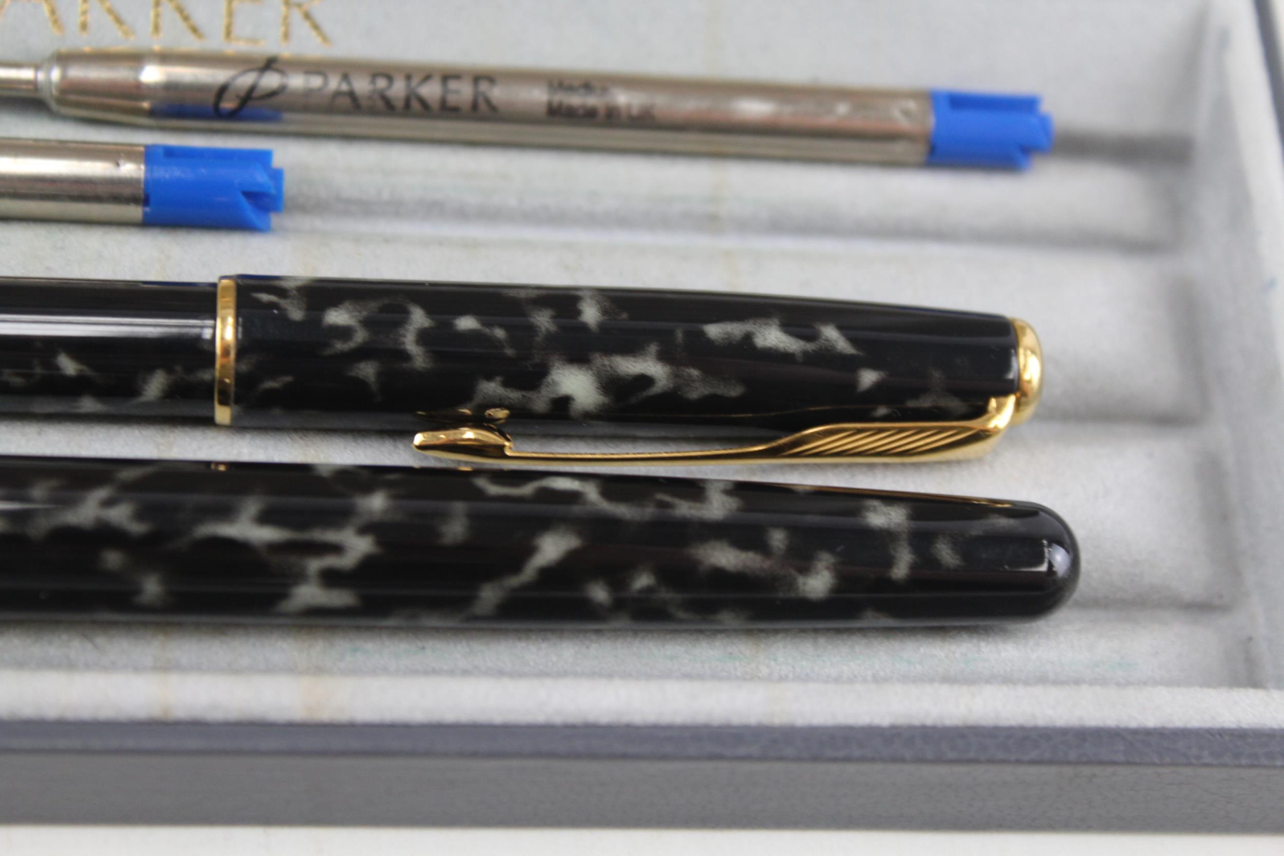 PARKER Sonnet Tortoiseshell Effect Fountain Pen w/ 18ct Gold Nib WRITING - w/ 18ct Gold Nib, - Image 3 of 5