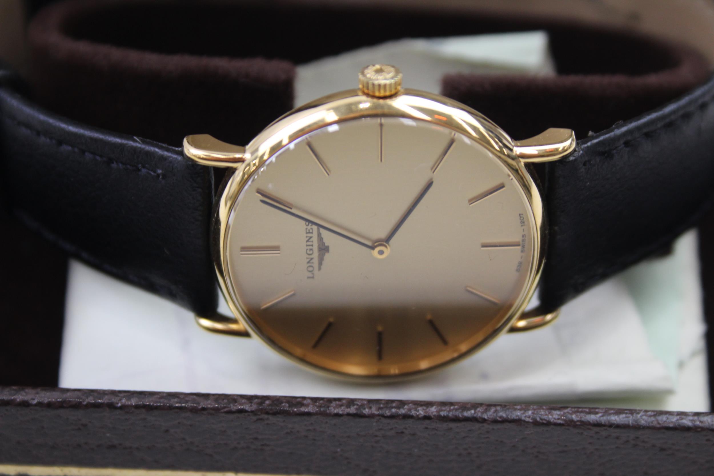 Men's Longines Gold Tone Dress Style WRISTWATCH Hand-Wind WORKING - Men's Longines Gold Tone Dress - Image 2 of 6