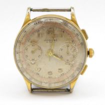 Junghans Gents Vintage gold plated wristwatch head. Handwind. Working. Junghans 88 calibre. 19 jewel
