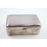 Antique Hallmarked 1912 Chester Sterling Silver Jewellery / Ring Box (162g) - w/ Personal