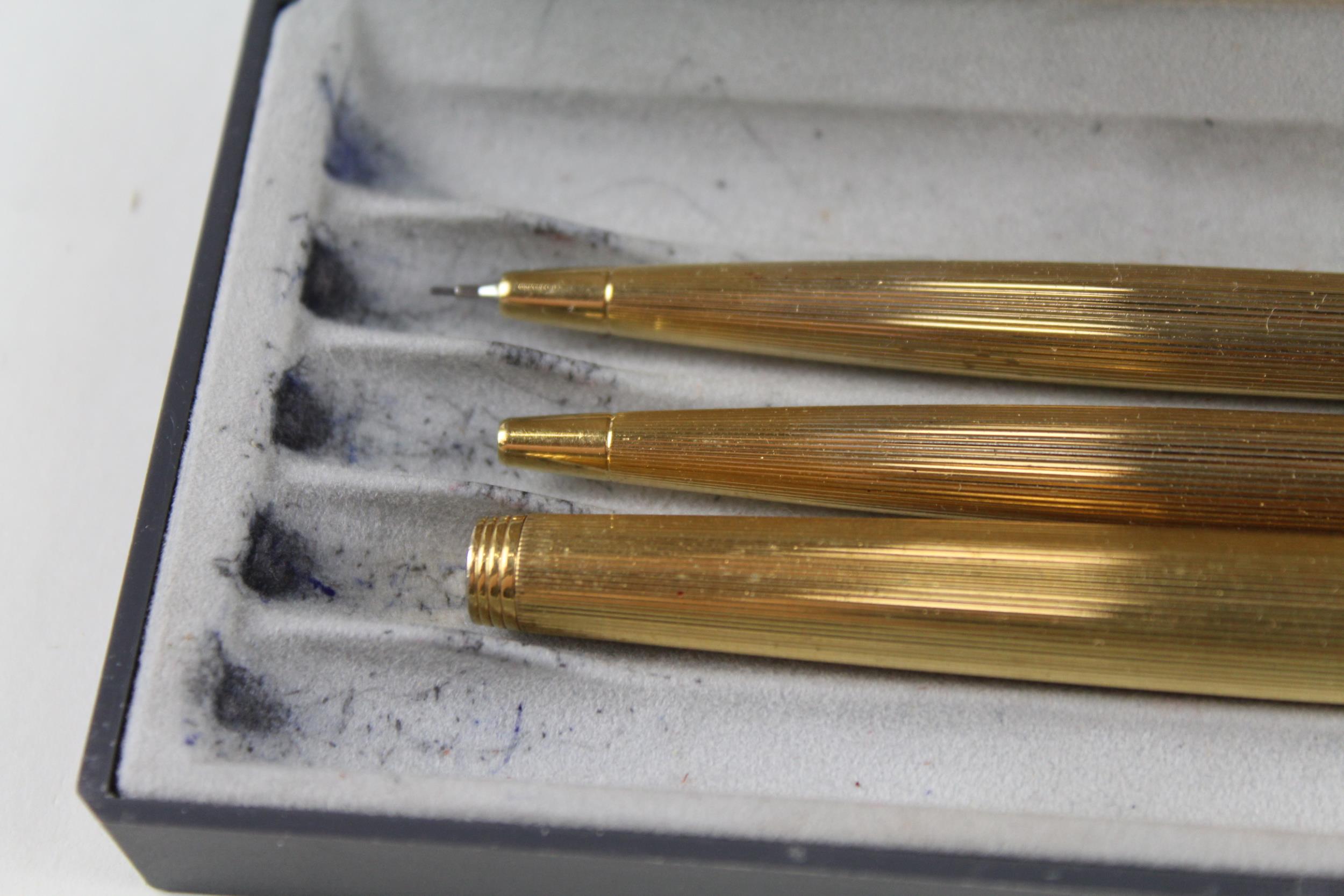 Vintage PARKER 75 Gold Plated Fountain Pen w/ 14ct Gold Nib, Ballpoint, Pencil - w/ 14ct Gold Nib, - Image 5 of 6