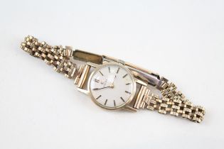 Women's Vintage Omega 9ct Gold WRISTWATCH Hand-Wind WORKING - Women's Vintage Omega 9ct Gold