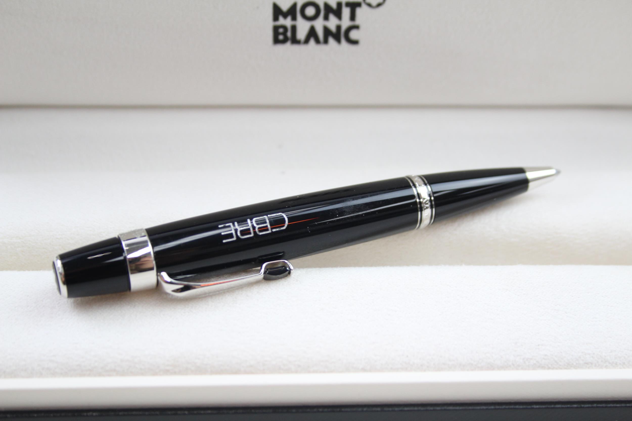 MONTBLANC Boheme Black Ballpoint Pen / Biro WRITING Original Box - w/ Personal Engraving WRITING - Image 5 of 9