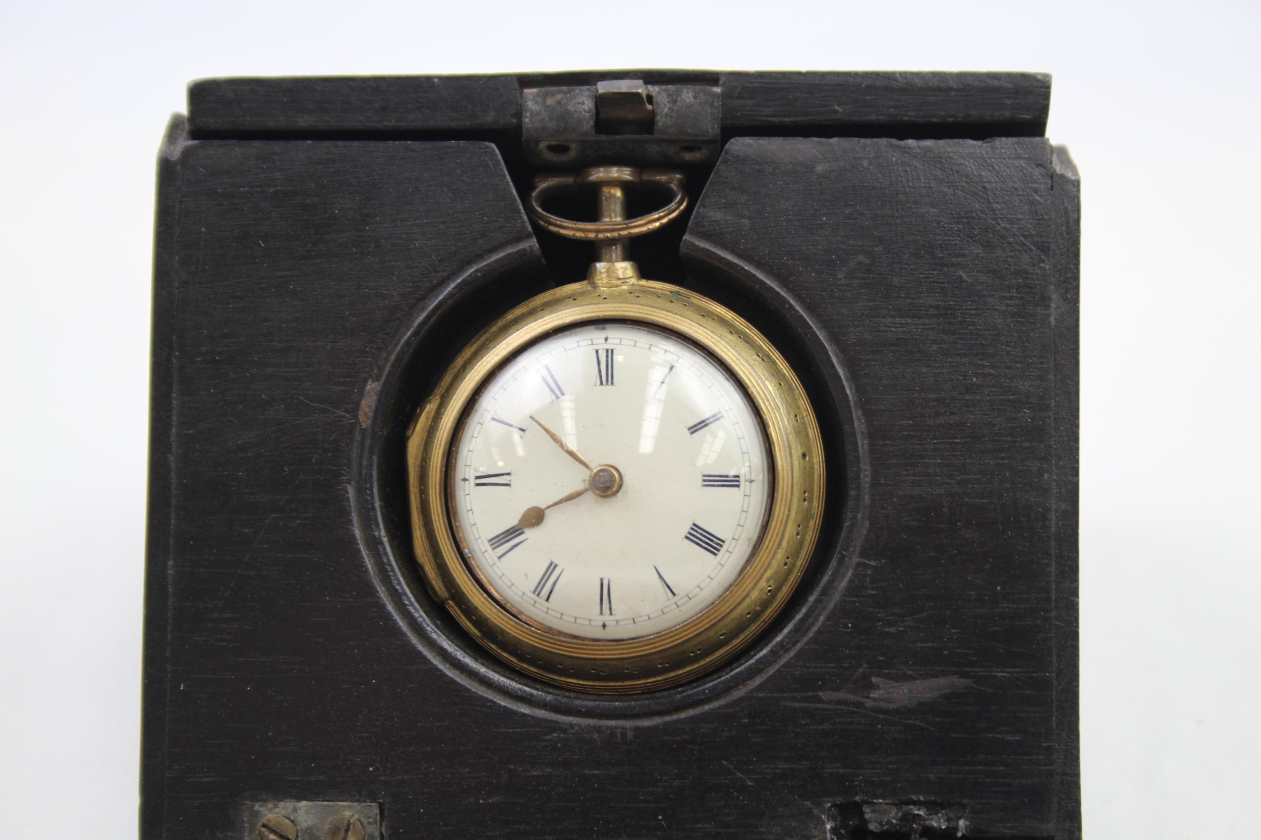 Antique Fusee Pair Cased POCKET WATCH Key Wind WORKING - Antique Fusee Pair Cased Pocket Watch - Image 2 of 11