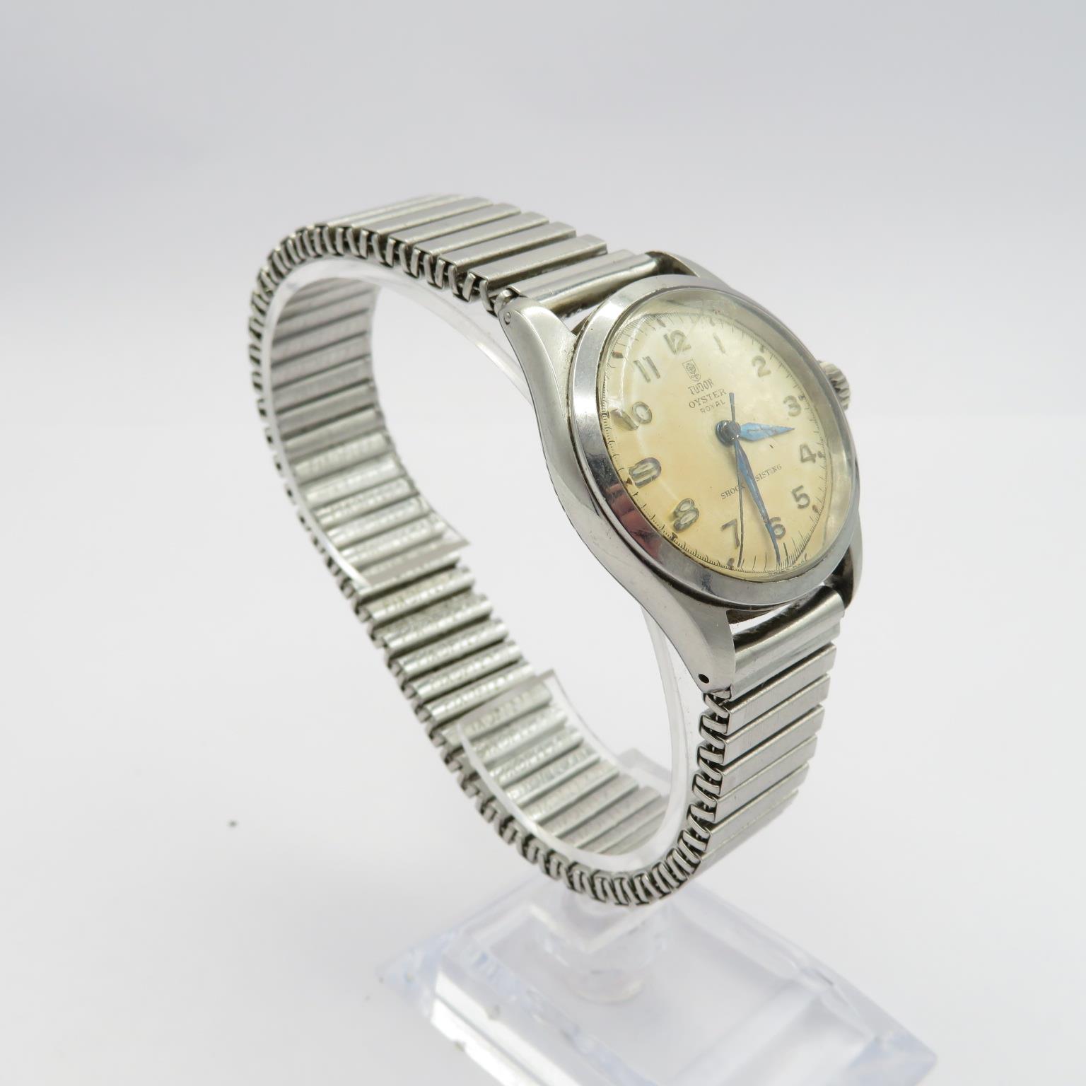 Tudor by Rolex Royal ref 7903 gent's vintage oyster cased wristwatch handwind working screwdown - Image 4 of 7