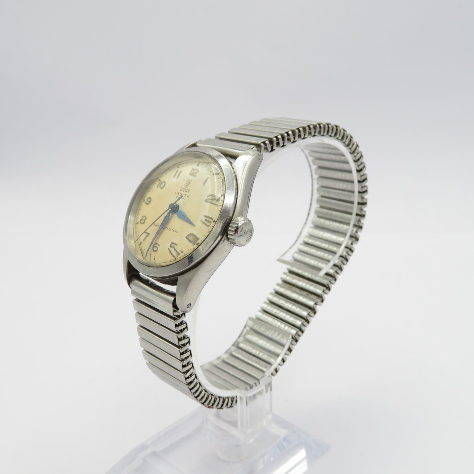 Tudor by Rolex Royal ref 7903 gent's vintage oyster cased wristwatch handwind working screwdown - Image 3 of 7