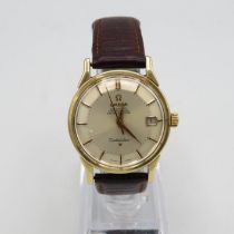 Omega Constellation Pie pan dial. Gents gold capped case. Automatic. Working. Silvered pie pan dial.