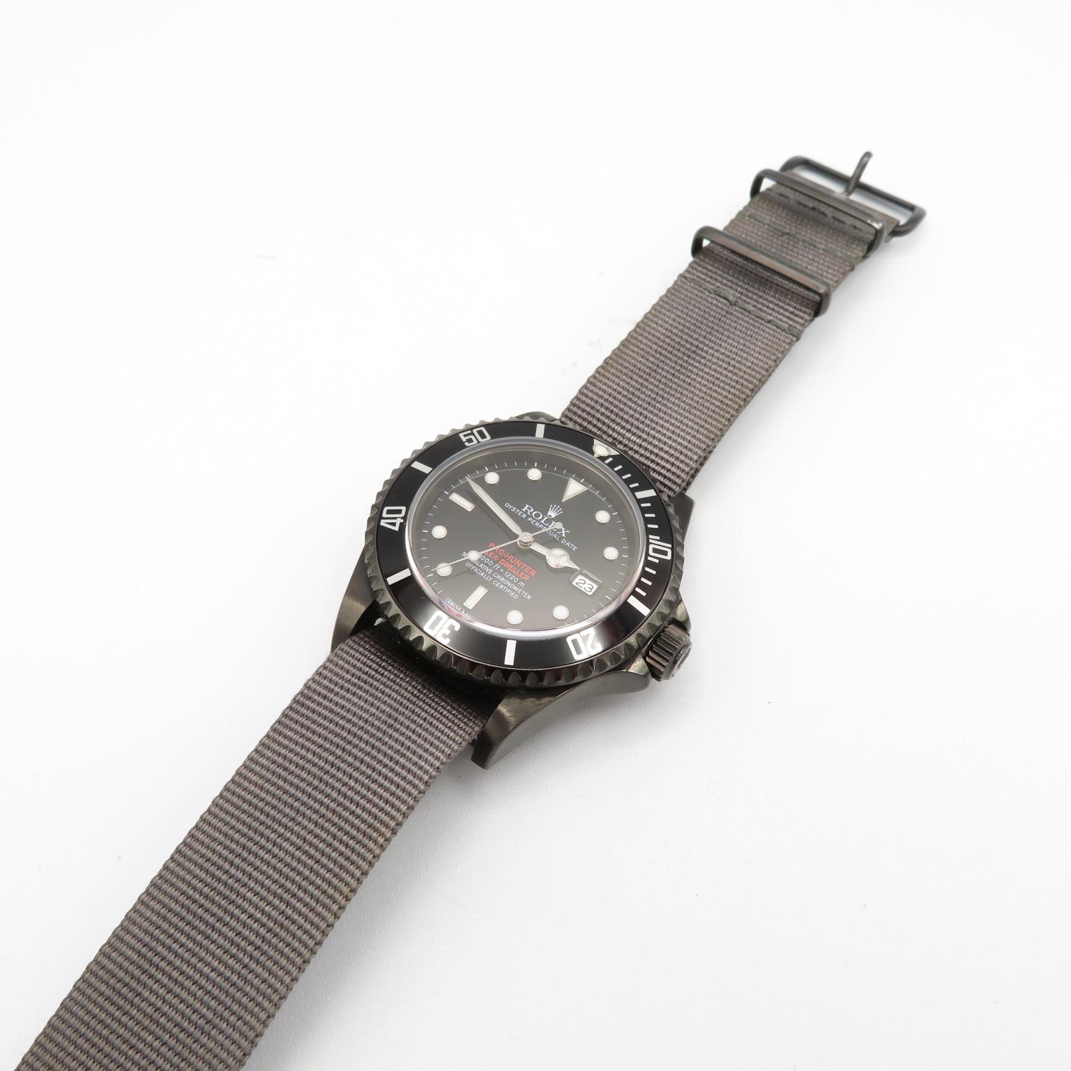 Rolex Pro Hunter No.74/100 from 2007 Seadweller 16600. Very rare military watch. Fully serviced - Image 7 of 8