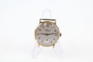 J.W. Benson 9ct Gold WRISTWATCH Hand-Wind WORKING - J.W. Benson 9ct Gold WRISTWATCH Movement -