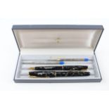 PARKER Sonnet Tortoiseshell Effect Fountain Pen w/ 18ct Gold Nib WRITING - w/ 18ct Gold Nib,