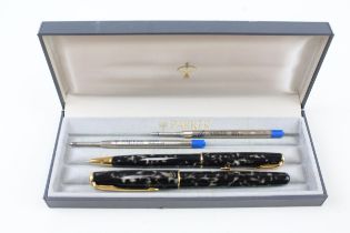 PARKER Sonnet Tortoiseshell Effect Fountain Pen w/ 18ct Gold Nib WRITING - w/ 18ct Gold Nib,