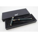 MONTBLANC Noblesse Oblige Green Cased Fountain Pen w/ 14ct Gold Nib WRITING - w/ Original Box Etc