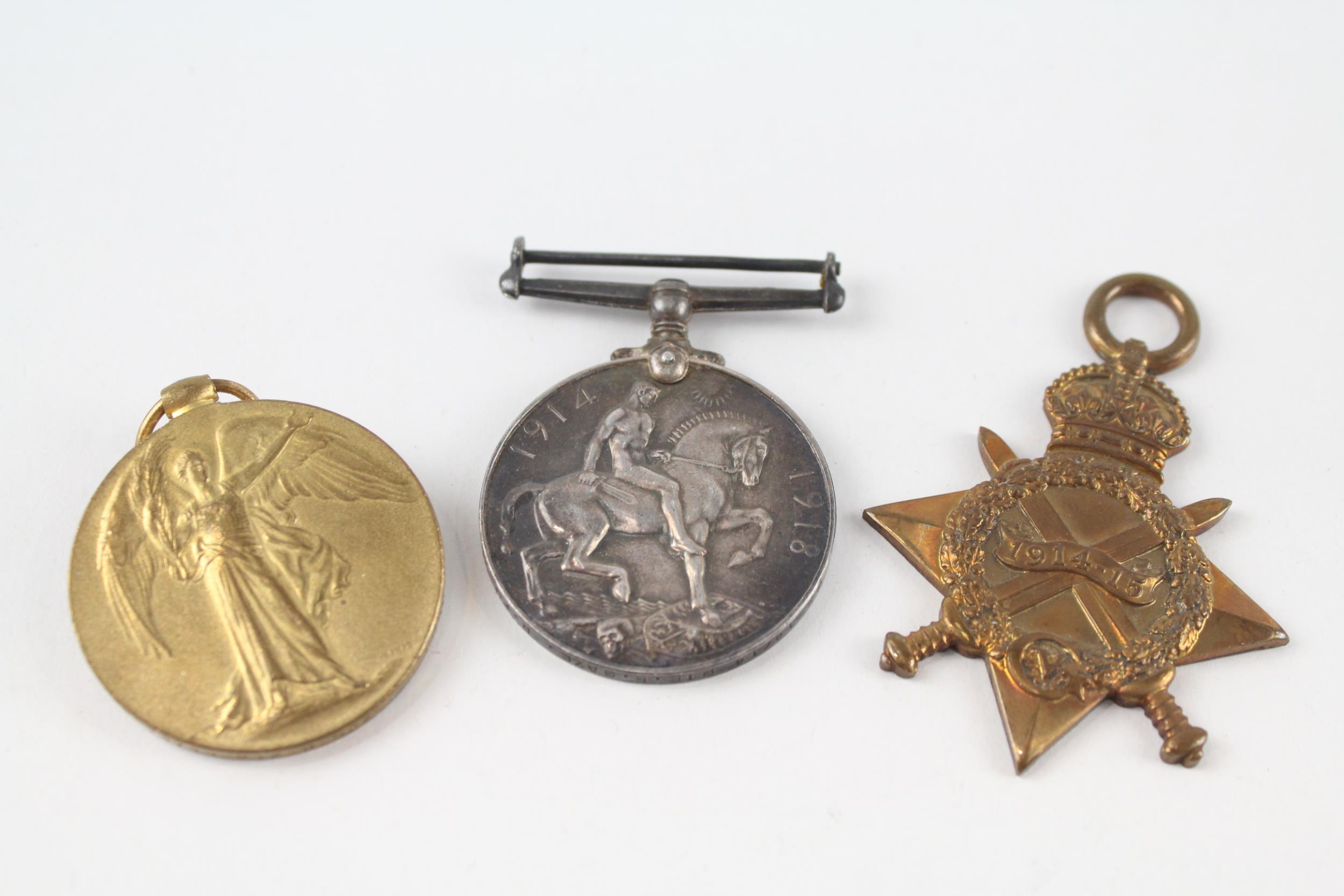 WW1 1914-15 Star Trio Named GS-14714 Pte B. Gaze Royal Fusiliers - WW1 1914-15 Star Trio Named GS-