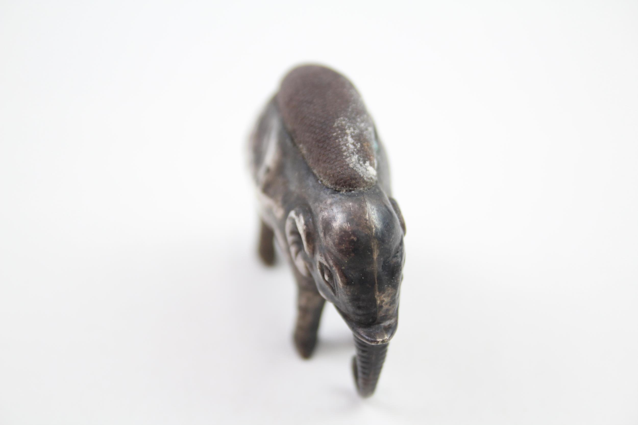 Antique Edwardian .925 Sterling Silver Novelty Elephant Pin Cushion (15g) - Maker - Unidentifiable - Image 3 of 5
