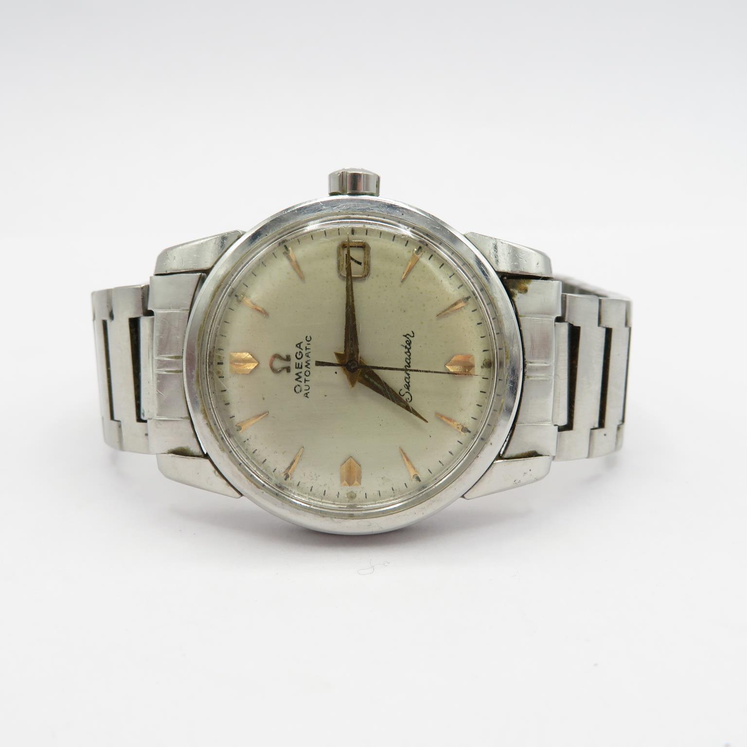 Omega Seamaster Gents vintage stainless stell wristwatch automatic working Omega calibre 503 20 - Image 5 of 9