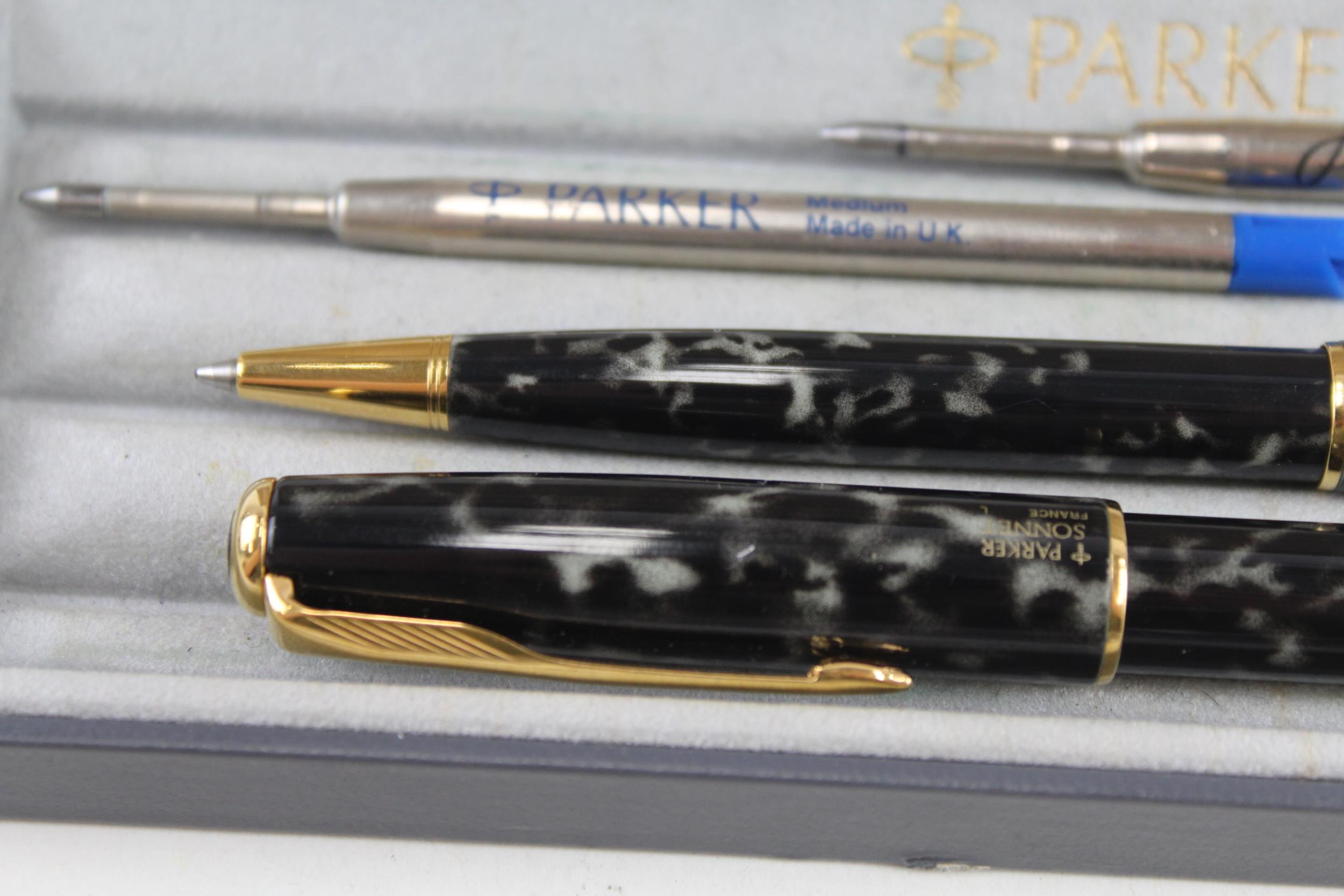 PARKER Sonnet Tortoiseshell Effect Fountain Pen w/ 18ct Gold Nib WRITING - w/ 18ct Gold Nib, - Image 4 of 5
