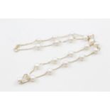 14ct gold cultured pearl necklace (6.8g)