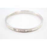 a silver bangle by Tiffany and Co (31g)