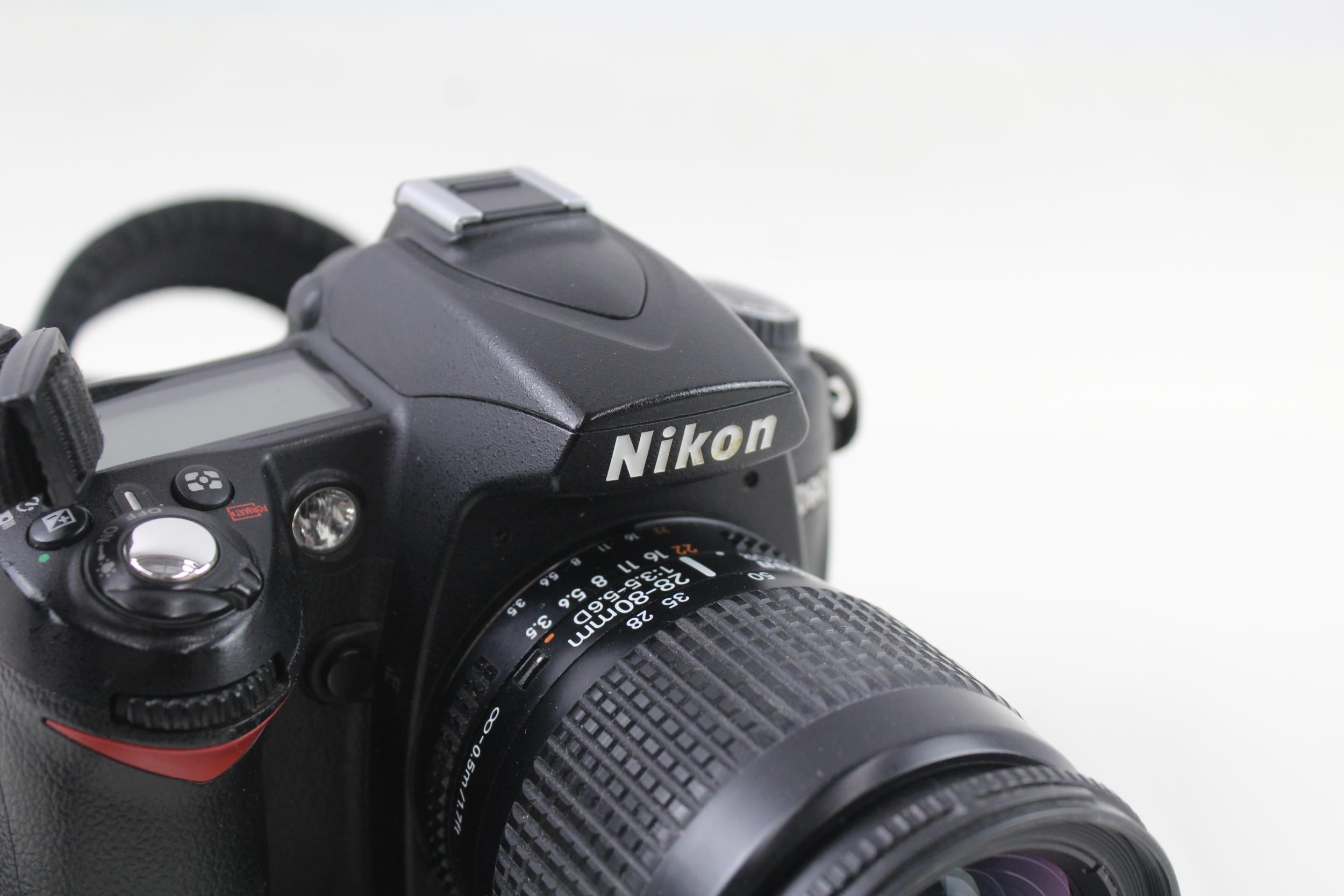 Nikon D90 DSLR Digital Camera Working w/ Nikon AF Nikkor 28-80mm F/3.5-5.6 - Nikon D90 DSLR - Image 4 of 8