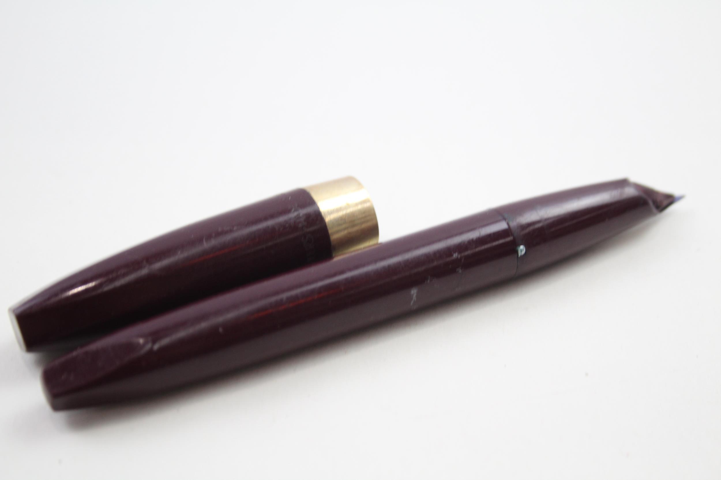 Vintage SHEAFFERF PFM Pen For Men Burgundy Fountain Pen w/ 14ct Nib WRITING - Dip Tested & WRITING - Image 6 of 7