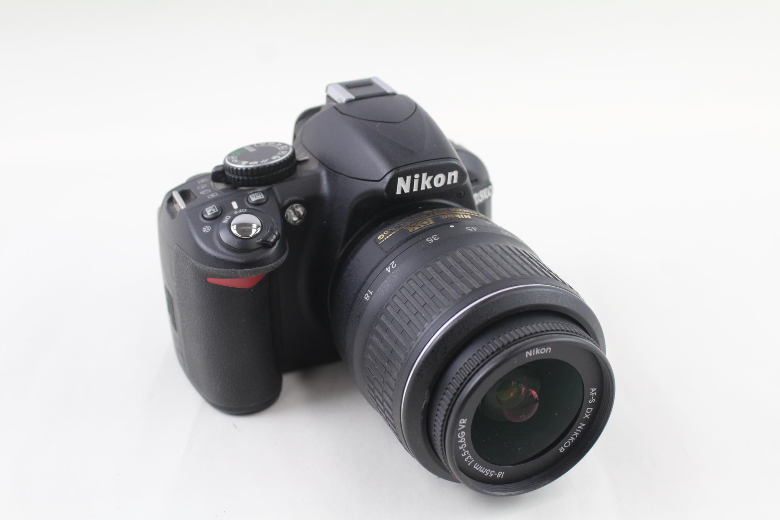 Nikon D3100 DSLR Digital Camera Working w/ Nikon AF Nikkor 18-55mm F/3.5-5.6 G - Nikon D3100 DSLR