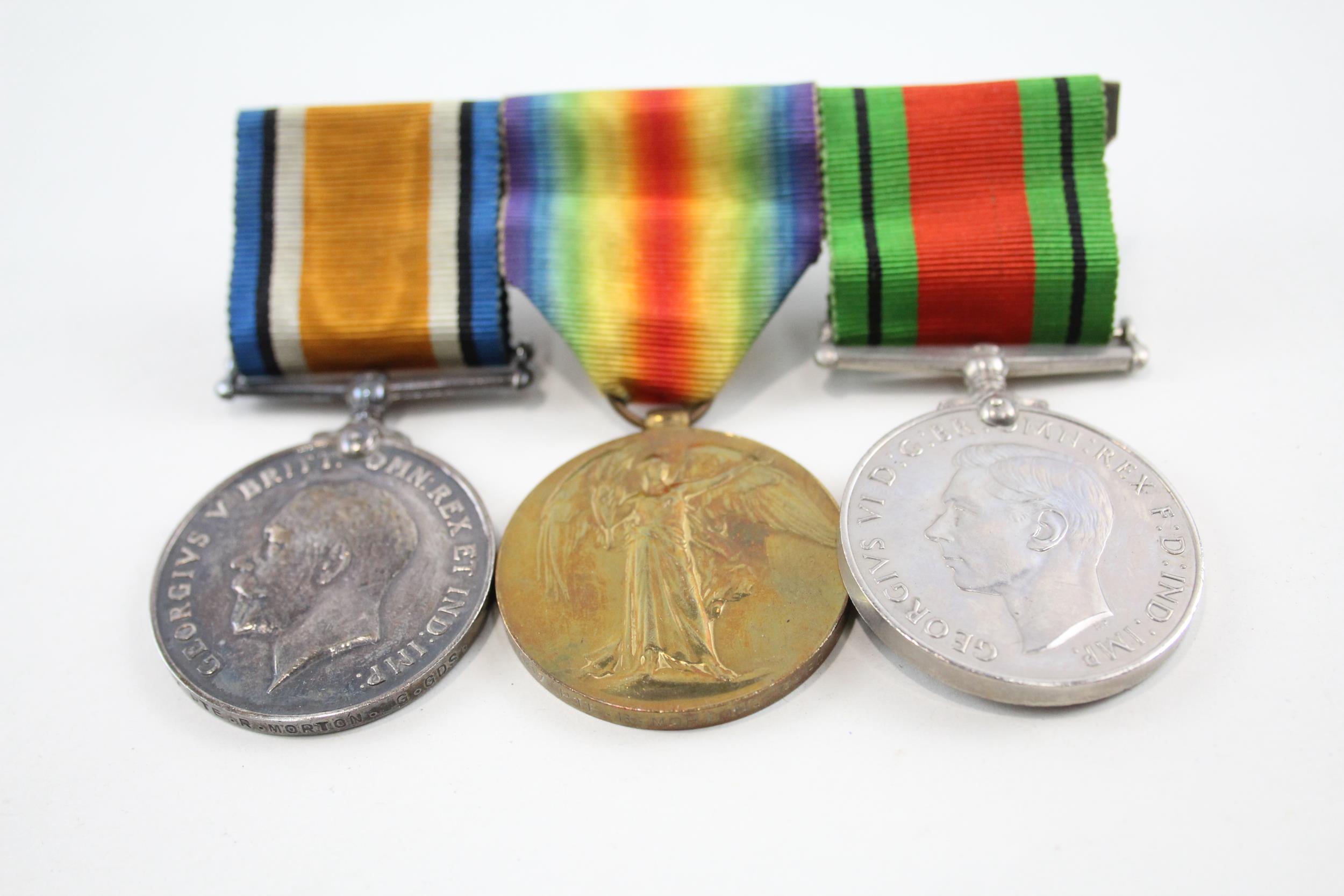 WW1 WW2 Mounted Medal Group, Silver Ware Badge etc. - WW1 - WW2 Mounted Medal Group and Silver War - Image 4 of 7