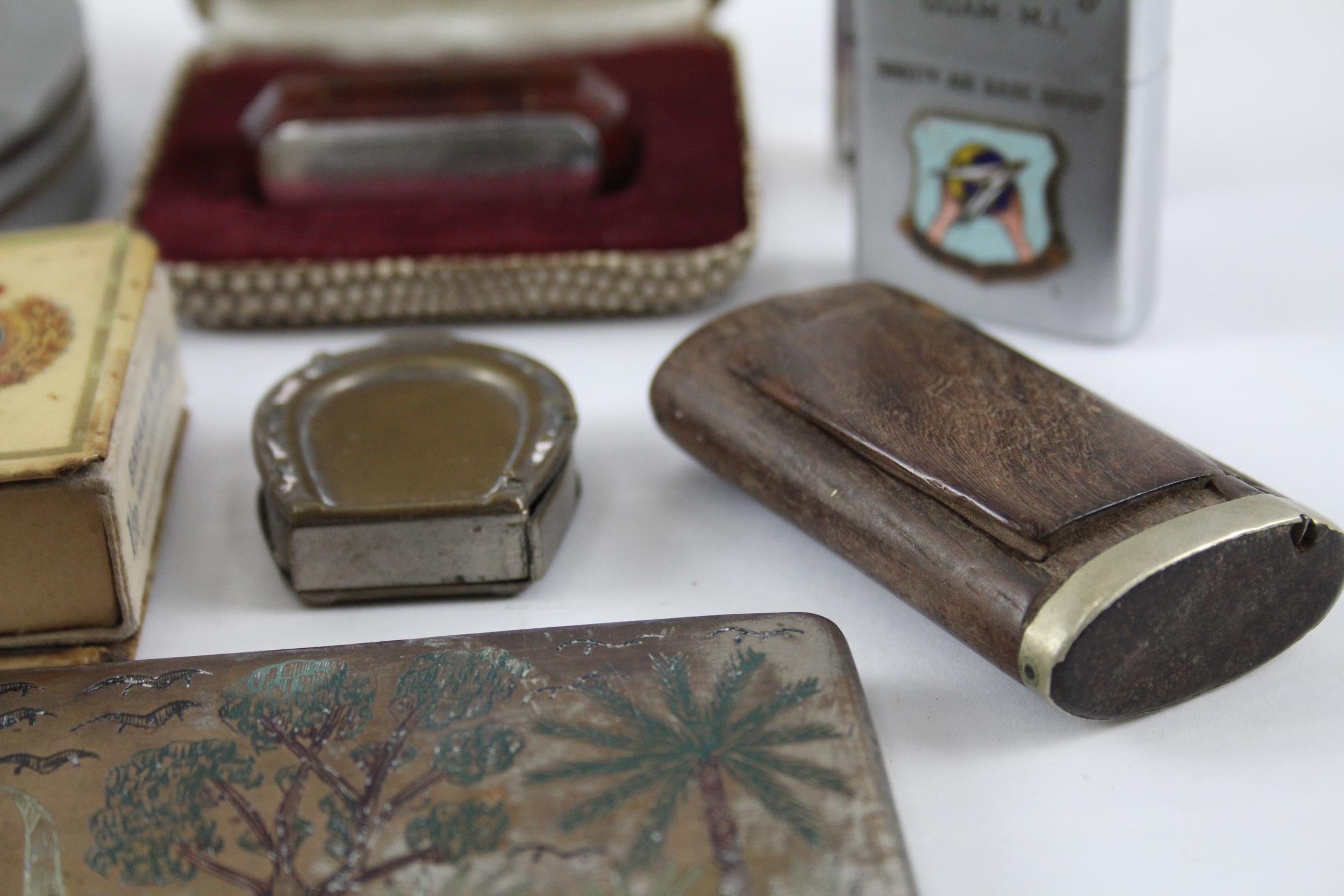 Trench Art Tobacciana Items Inc. Vintage Military Vesta Lighter Ashtray Etc - Trench Art - Image 3 of 6