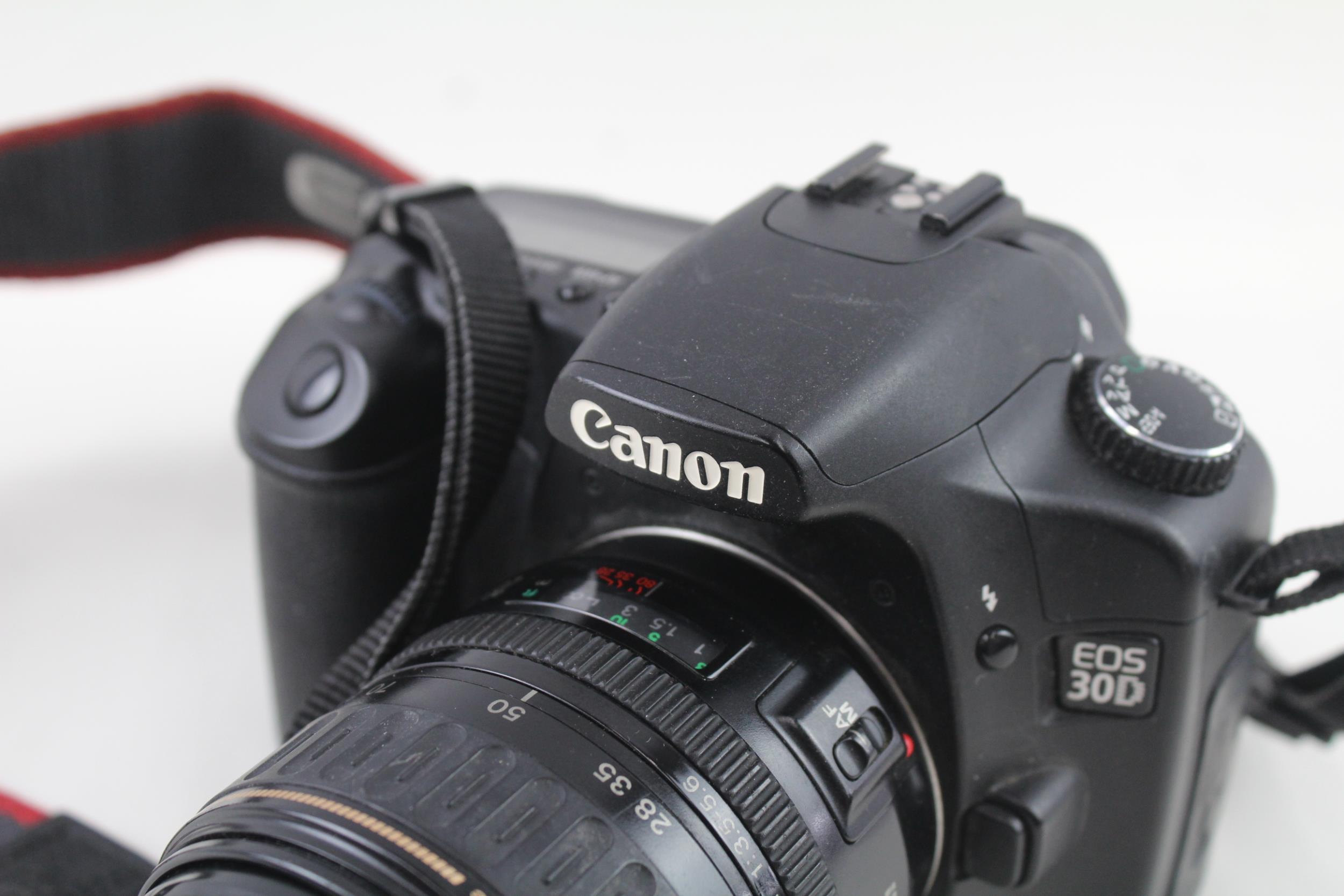 Canon EOS 30D DSLR Digital Camera Working w/ Canon EF 28-80mm F/3.5-5.6 - Canon EOS 30D DSLR Digital - Image 3 of 8