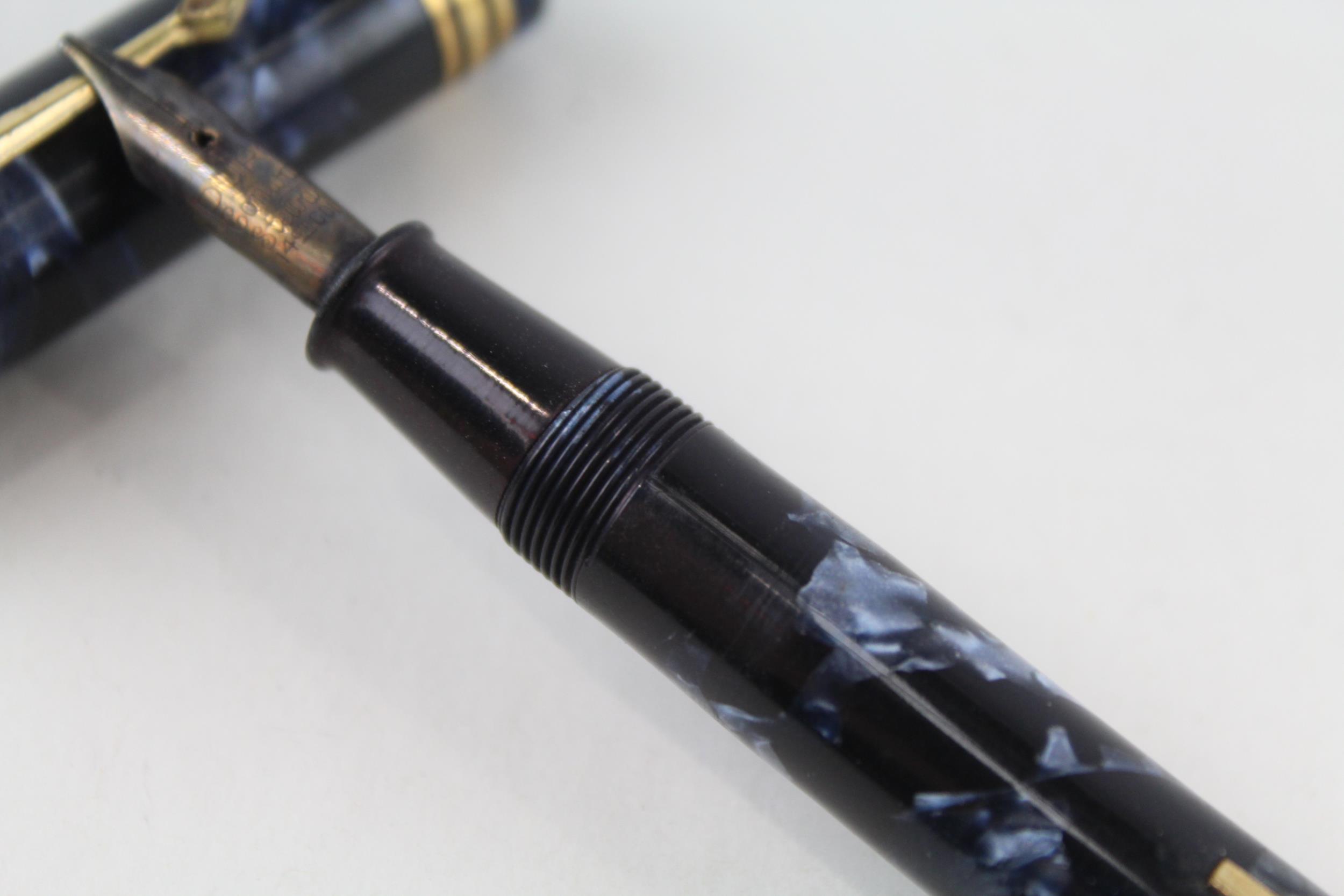 Vintage CONWAY STEWART No.55 Navy Cased Fountain Pen w/ 14ct Gold Nib WRITING - Dip Tested & WRITING - Image 3 of 4