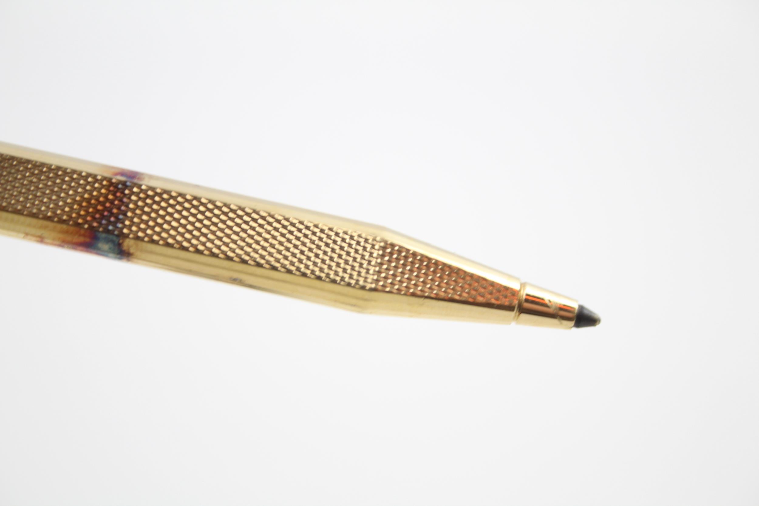 Vintage DUNHILL Gold Plated Ballpoint Biro Pen w/ .925 Sterling Silver Cap (29g) - WRITING In - Image 5 of 8